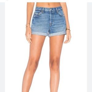Grlfrnd karlie cuffed jean shorts size 26